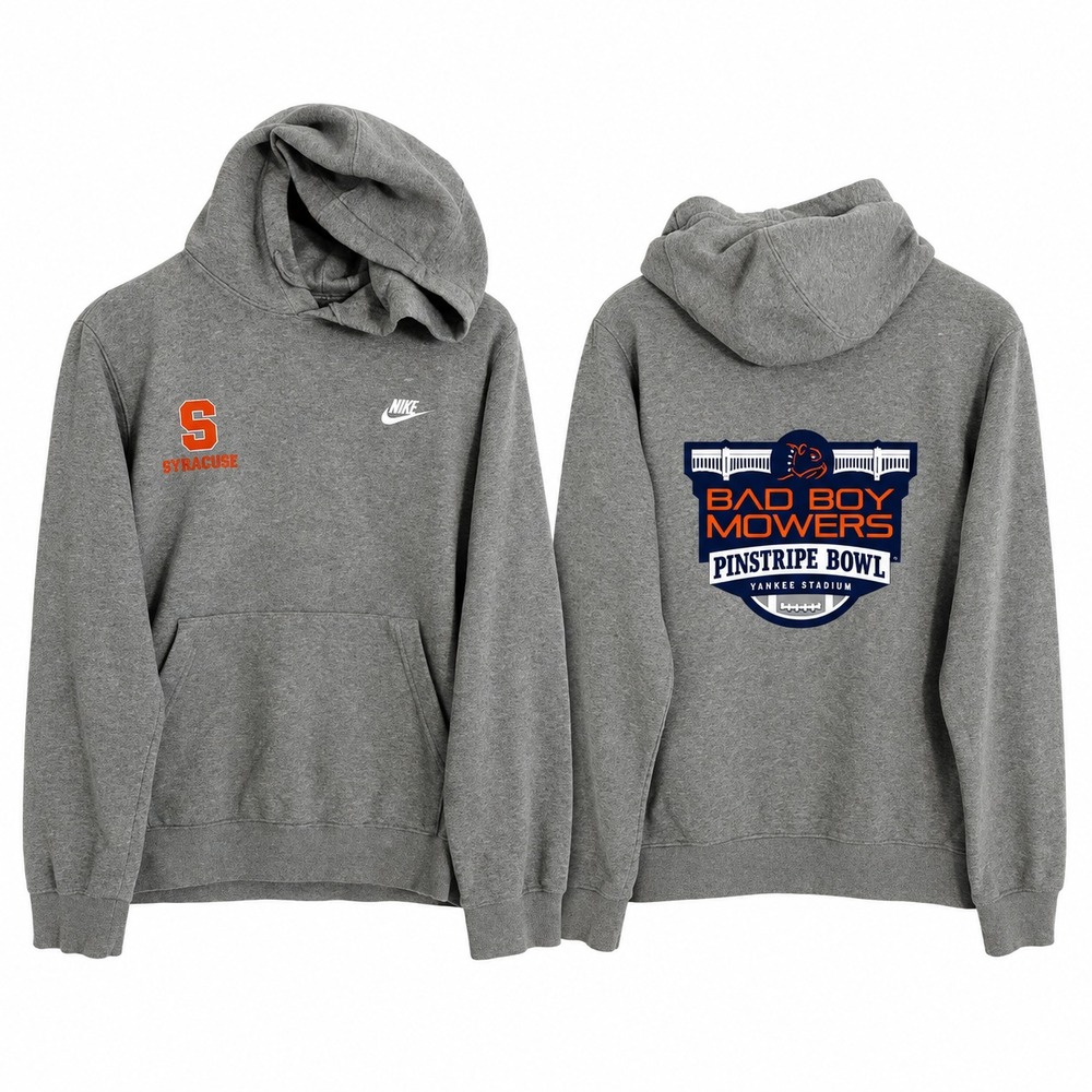 Syracuse Orange Nike Hoodie Mens Small Pinstripe Bowl Bad Boy Mowers Football